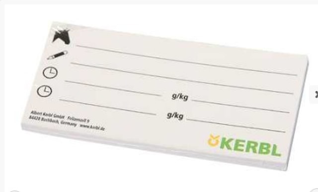 Kryt na kbelík - cedulka 12x6cm, 20 ks