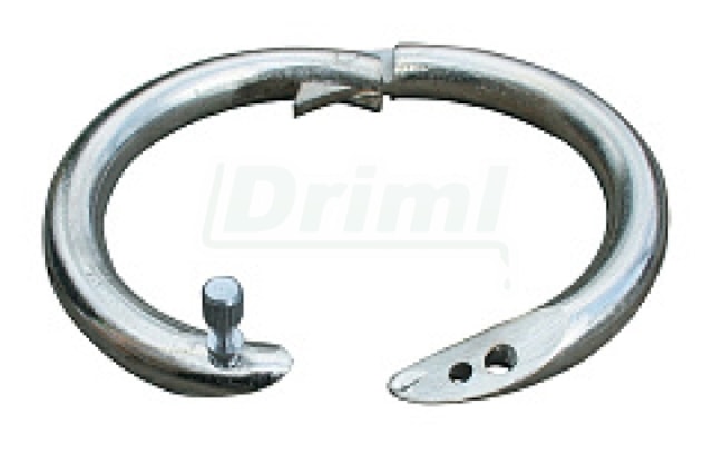 Nosní kroužek pro býky, rozvěrný, nerez