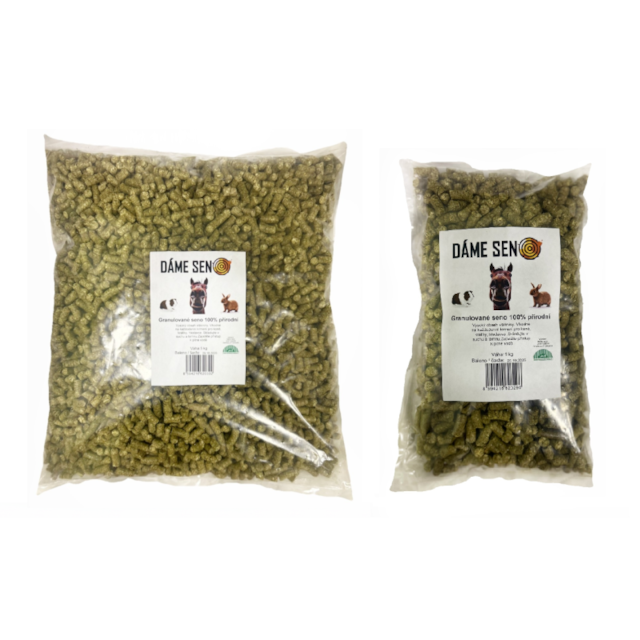 Dáme seno Granulované seno BIO české, 5kg