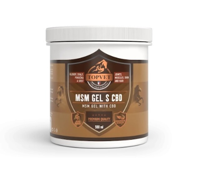 Topvet MSM gel s CBD 500ml