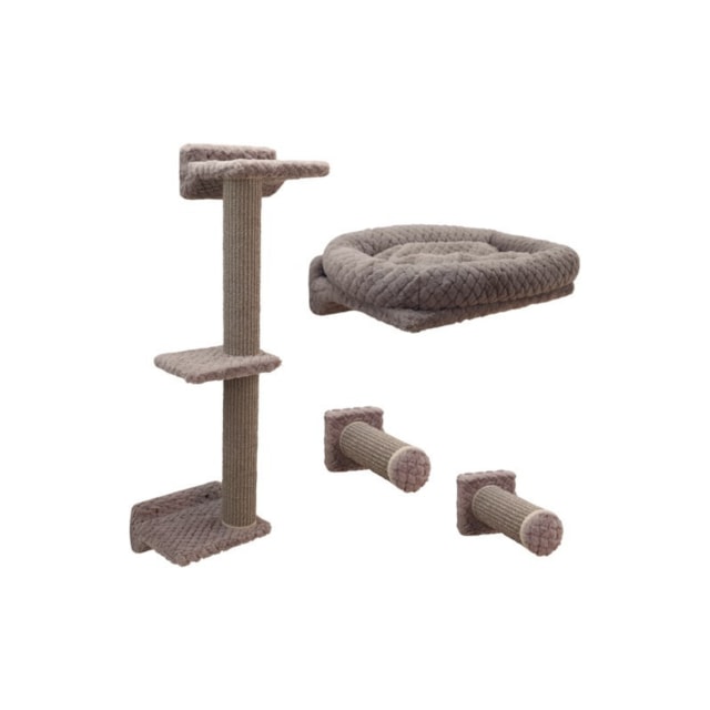 Kočičí strom na zeď Monte Alpi, taupe, 42 cm