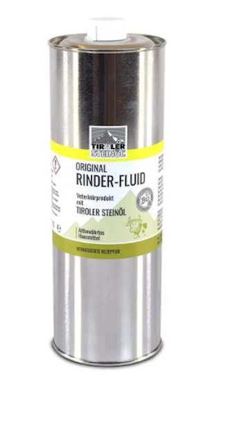TIROLER STEINOL - Rinder Fluid - Ochranný prostředek pro skot s kamenným olejem