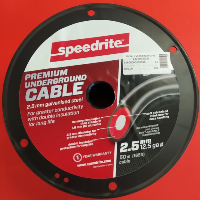 Kabel vysokonapěťový (2,5 mm/50 m)