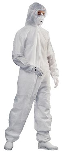 Overal ochranný jednoráz. oblek s kapucí L