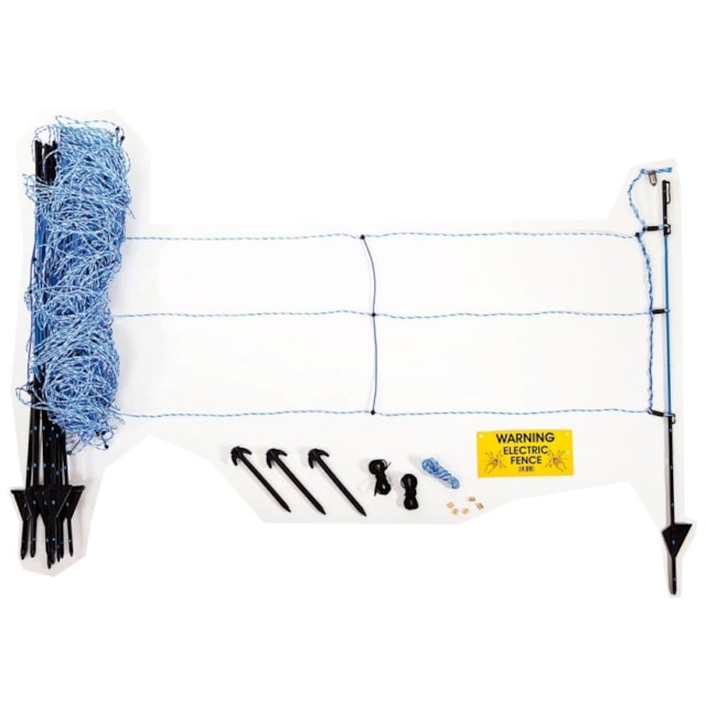 Síť pro elektrické ohradníky proti divoké zvěři Wildnet 90 cm, 50 m, 1 hrot, modrá