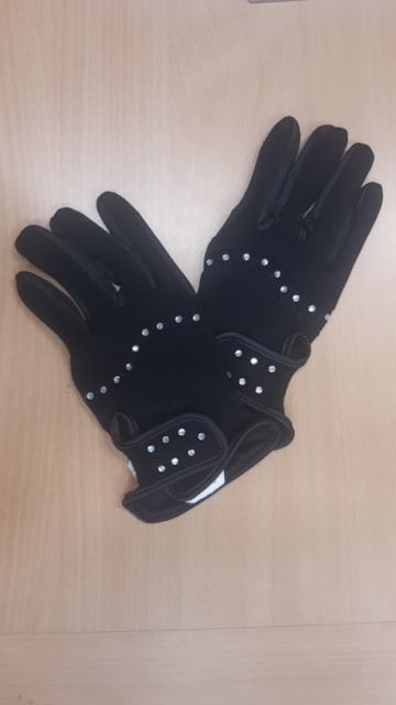 Rukavice HORKA Bling s kamínky černé DD