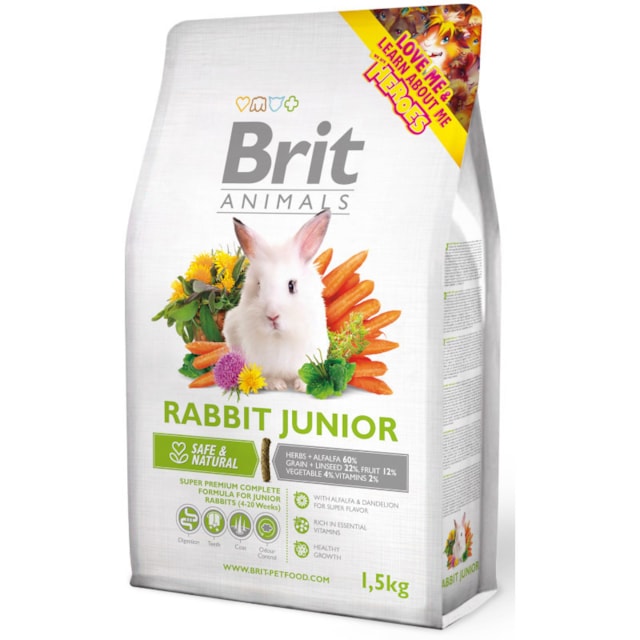 Brit Animals Rabbit junior complete 1,5kg