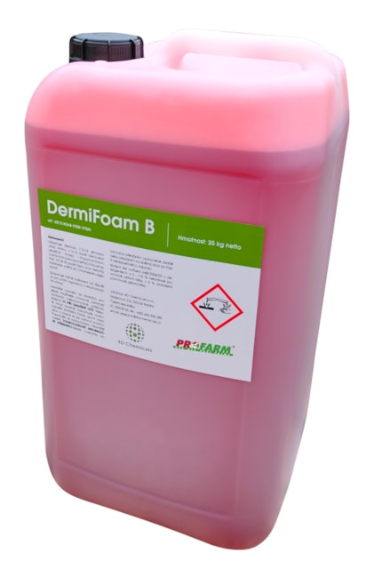 DERMIFOAM B 25 kg, před dojením