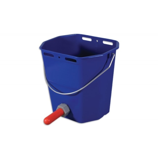 Kbelík napájecí plastový komplet, 10 l, modrý