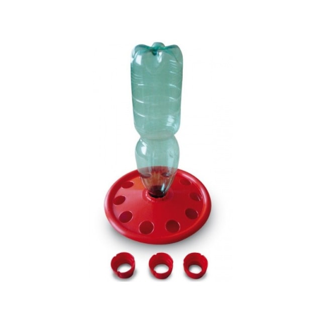 Napáječka pro kuřata - talíř na PET láhev, 1,5-2 L