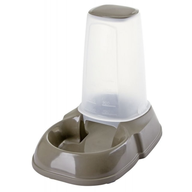 Zásobník krmivo Maya pro psy a kočky, 1,5 l, popelavě hnědý