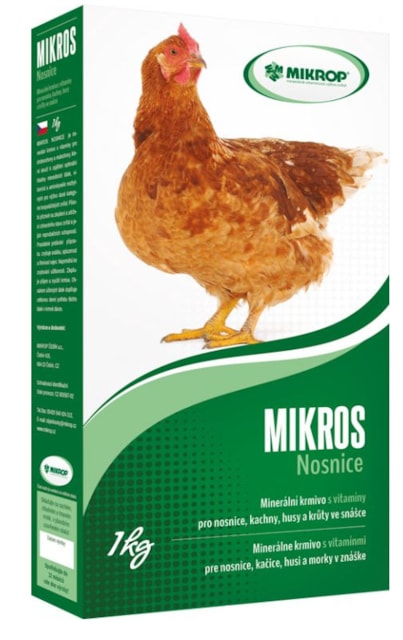 MIKROS Nosnice (1 Kg) - minerální krmivo s vitamíny