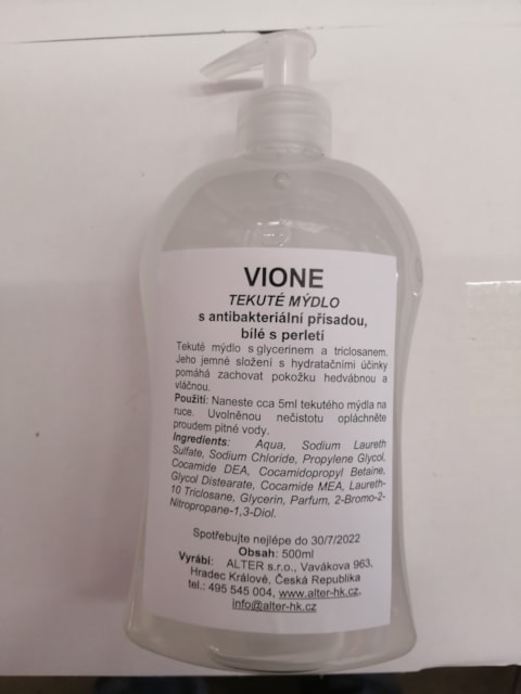 Mýdlo tekuté VIONE, antibakteriální, 500 ml