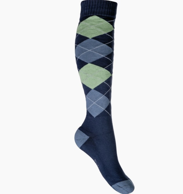 Podkolenky káro jeans 43-46