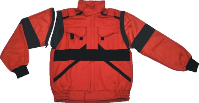 Blůza montérková pánská LUX EDA /červeno - černá, Velikost 62