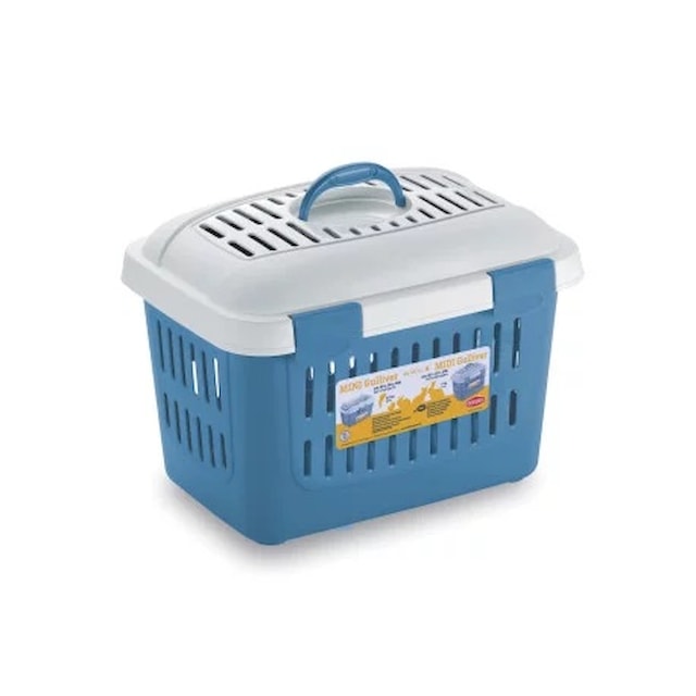 Přepravka Midi Gulliver pro velké hlodavce, kočky a malé psy, 45 x 33x 33 cm, nordická modrá
