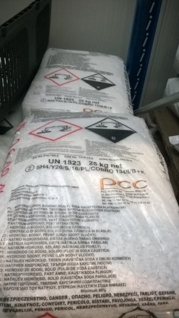 Hydroxid sodný (louh sodný) 25 kg šupinky