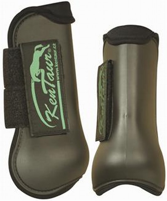 Chrániče Profi Jump s neoprenem hnědé