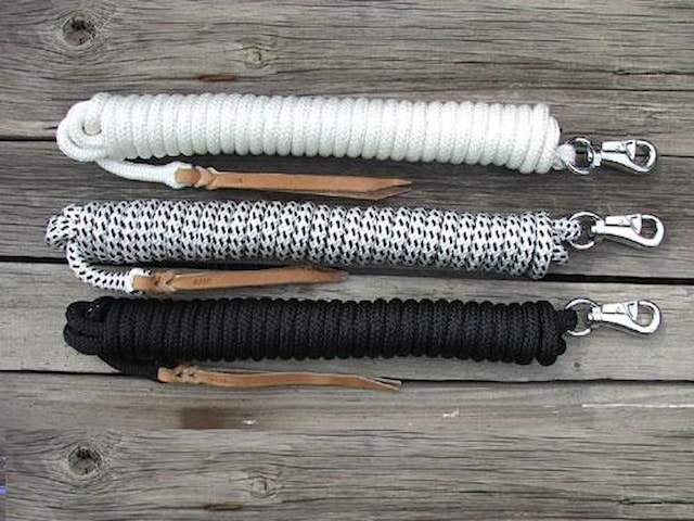 Lonž-lano 7,5m pro horsemanship černá