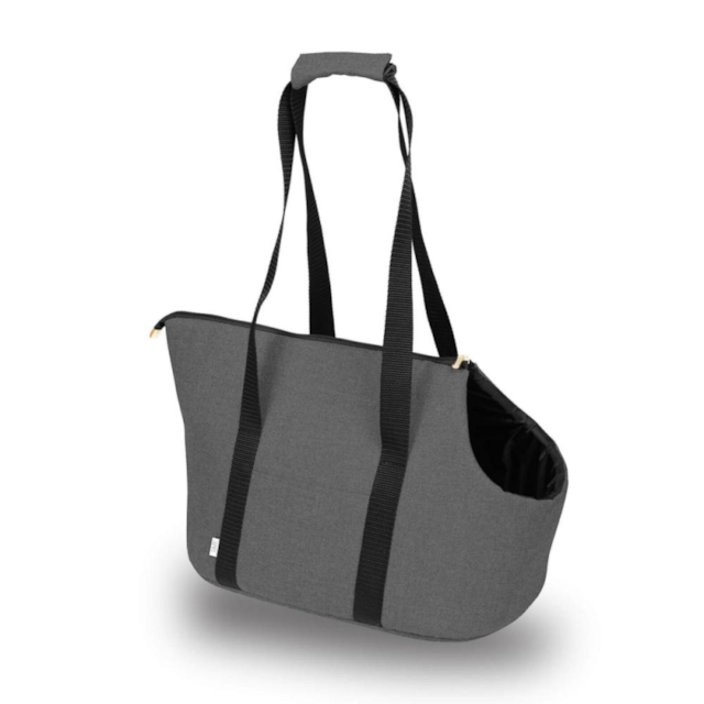 CAZO Taška - kabelka cestovní pro psy a kočky Exclusive, šedá, 30×40×24 cm