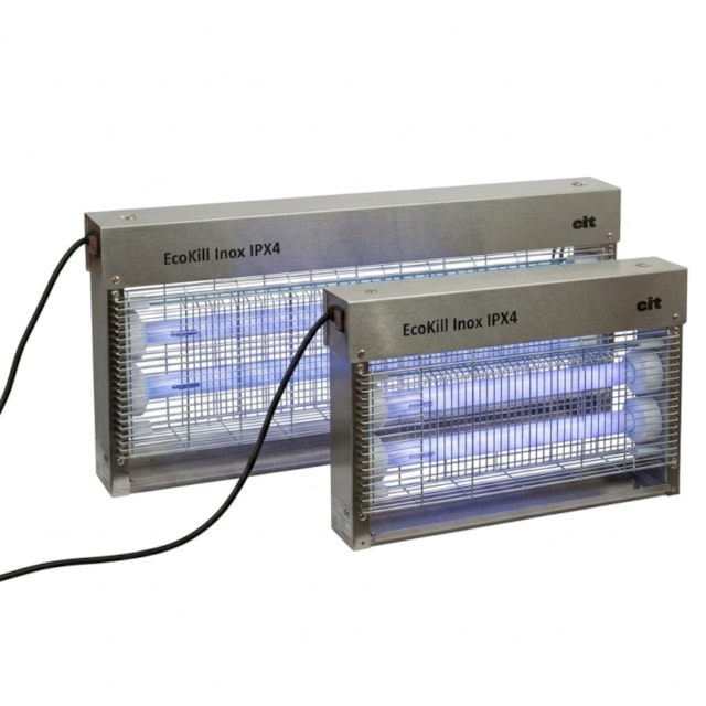 Hubič much elektrický EcoKill Inox IPX4 2030 nerez, 2 x 18 W