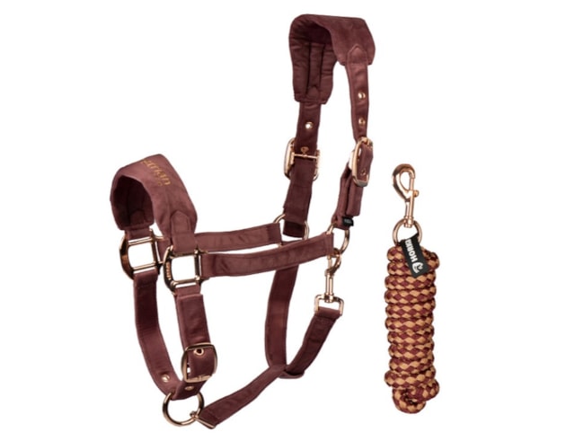 Ohlávka Horka set Velvet růžová