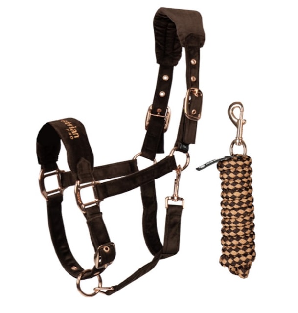 Ohlávka Horka set Velvet dark choco