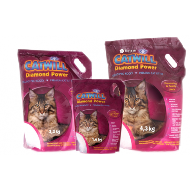 Stelivo pro kočky silikagelové Catwill 10 l