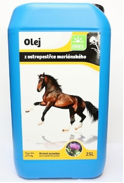 Ostropestřcový olej pro koně IREL, Balení 3 lt
