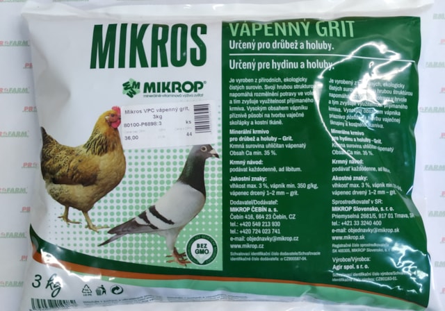 Mikros - VPC vápenný grit (3 Kg)