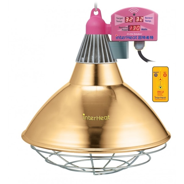 Infralampa se širokým kloboukem a termostatem - Interheat (kabel - 2,5 m)