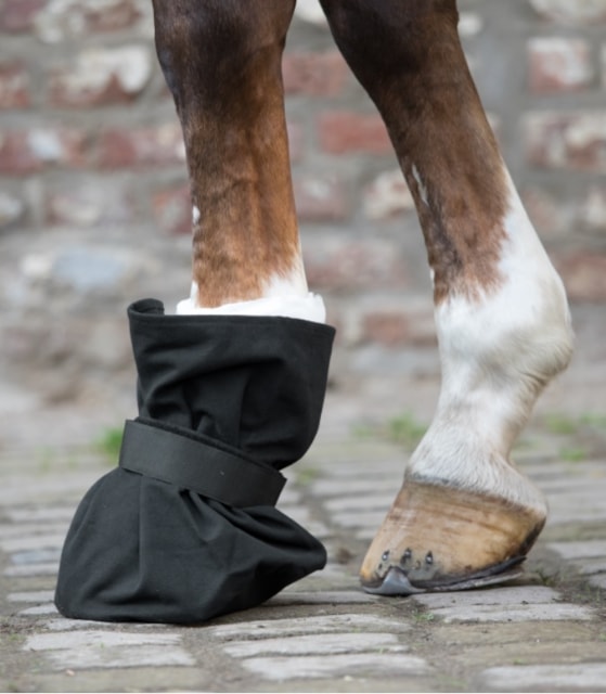 Ochranná bandáž na kopyto Pony černá