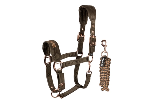 Ohlávka Horka set Velvet  espresso