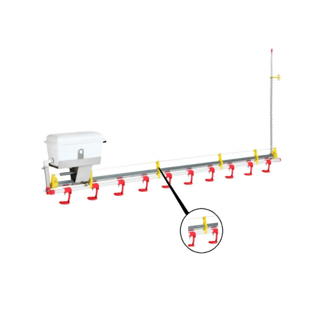 Držák na drát proti sedání - pro automatickou napáječku pro slepice a drůbež (niplová)