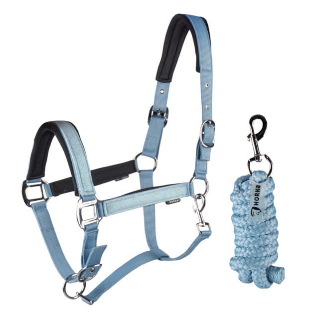 Ohlávka Horka set BRILLIANCE modrá