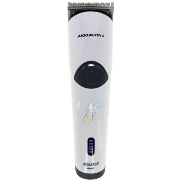 Aesculap strojek stříhací na psy Akkurata II GT407 Aku, vč. stříhací hlavy 0,5/1,5/2,5 mm