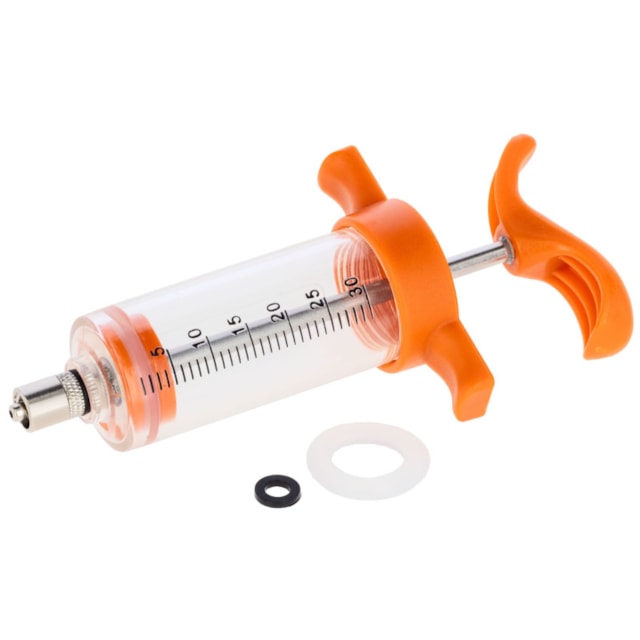 Aplikátor injekční, nylonový, LL, oranžový, 30 ml