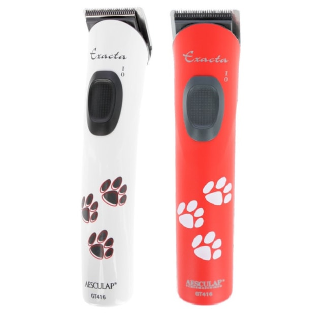 Aesculap strojek zastřihovací Exacta GT416 Aku, na psy, vč. holící hlavy 0,5 mm, červená