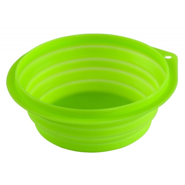 Miska silikonová, skládací, 1000 ml, reflexní zelená