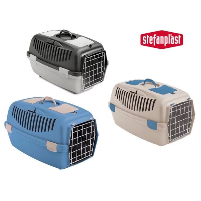 Přepravka pro psy a kočky Gulliver 2, šedá, kovová dvířka