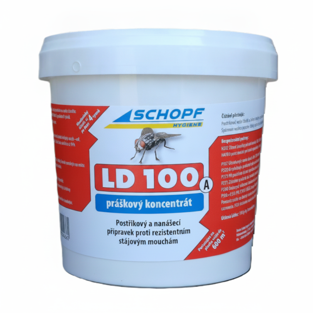 LD 100 A insekticid na mouchy, 1000 g