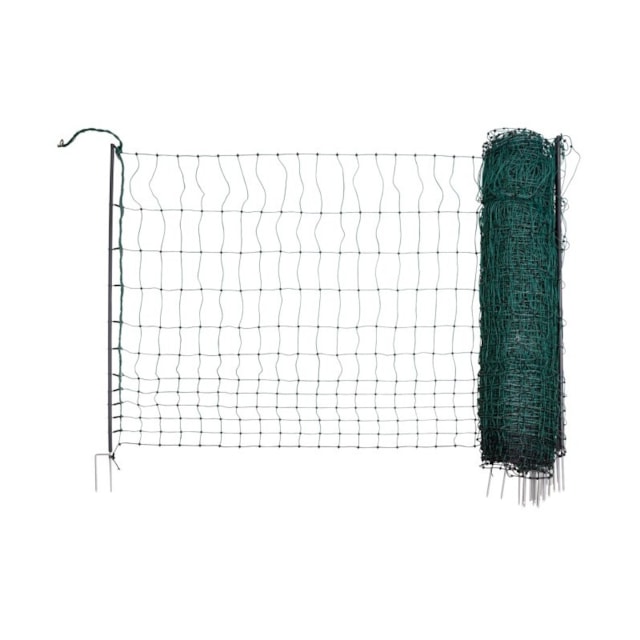 Síť premium vodivá pro drůbež 106 cm, 2 hroty, zelená, 25 m