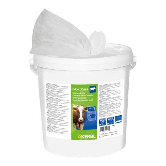 Utěrky vlhčené Uddero Clean, 1000 ks, bez zásobníku