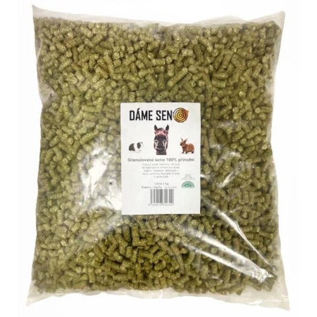 Seno (BIO) granulované české – Dáme seno