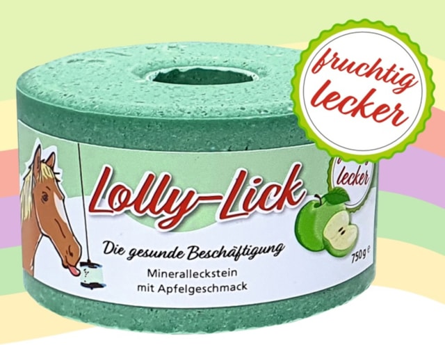Koňské lízátko Lolly-Lick - zdravé lízátko pro koně(jablko)