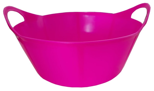 Vědro-plastový koš pružný 12 lt růžový