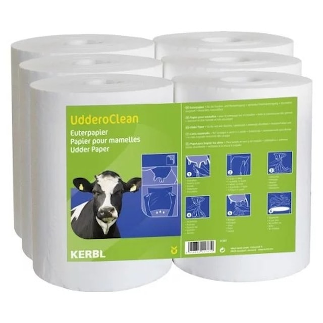 Utěrky na vemeno Uddero Clean, k použití za mokra i za sucha, 6 x 800 ks