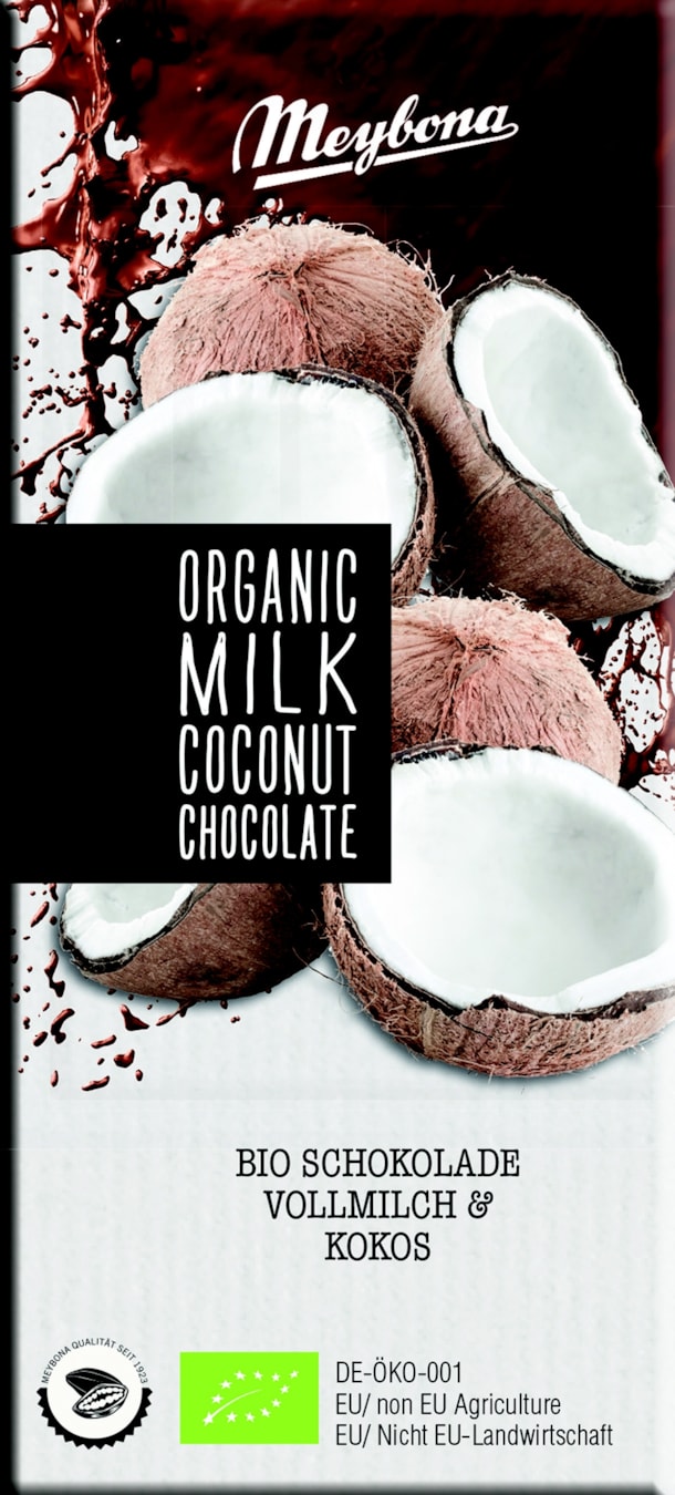 ME BIO mléčná čokoláda s kokosovými vločkami 100g