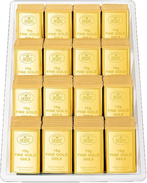 HD Miničokoládky GOLD 10g,  pouze celé balení (108ks)