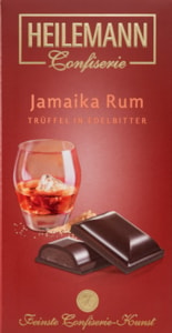 HE Hořká čokoláda s krémovou náplní s jamajským rumem 100g